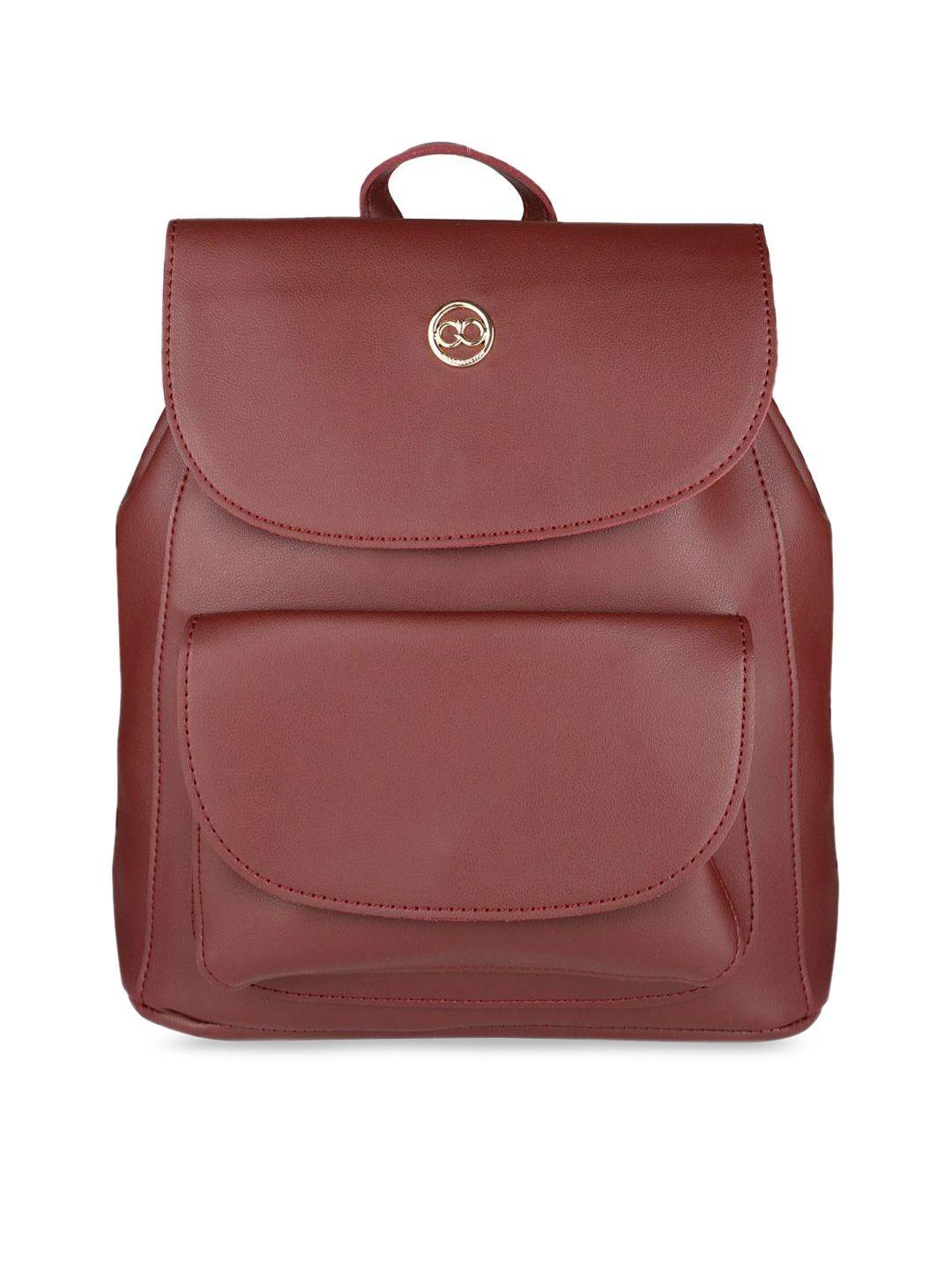 gio collection red solid shoulder bag