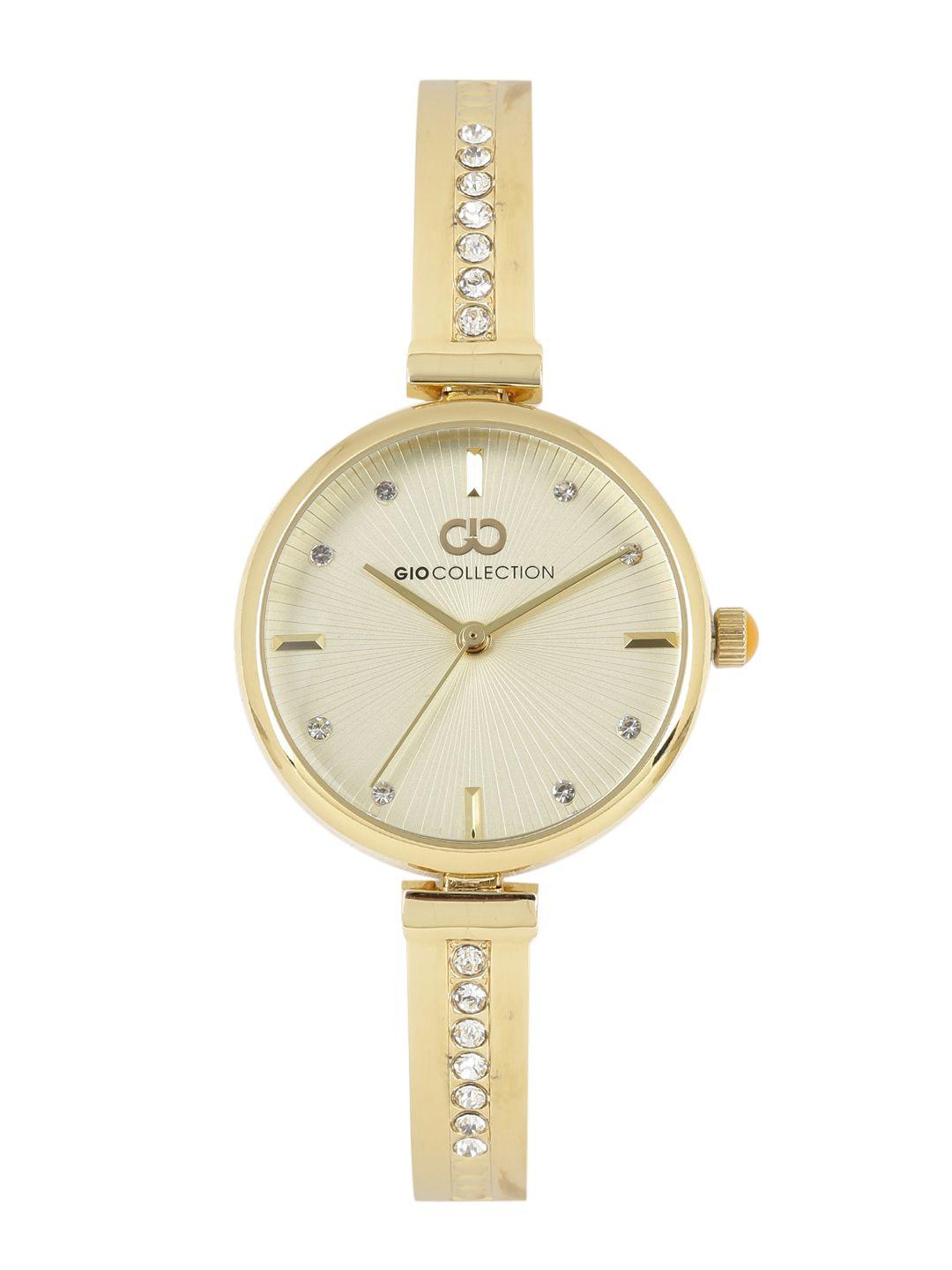 gio collection women gold-toned analogue watch g2113-33