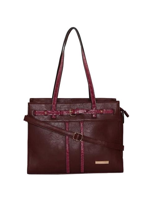 giordano blossoms 2020 brown textured medium handbag
