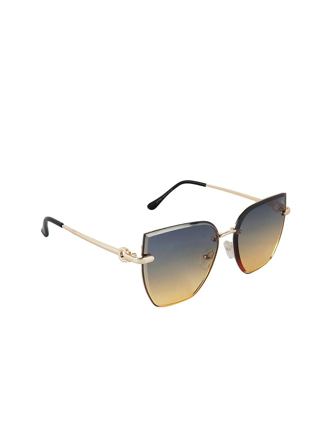giordano women green lens & gold-toned other sunglasses with polarised lens