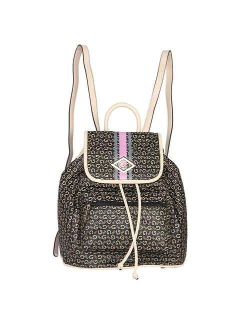 giordano black & beige medium backpack