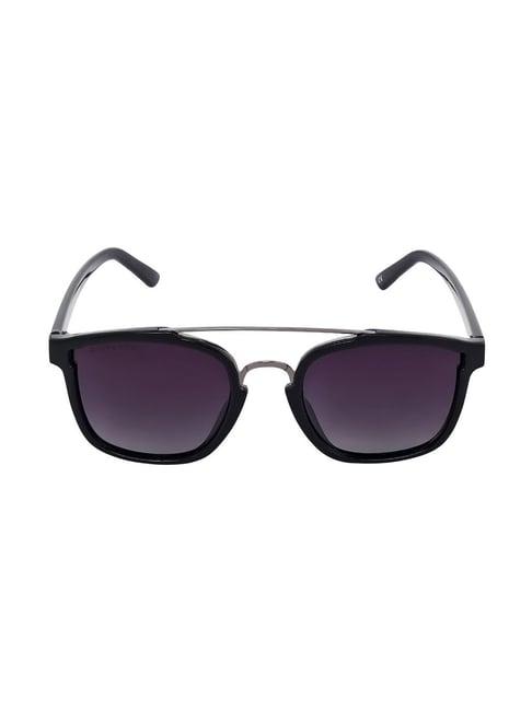 giordano black rectangular unisex sunglasses