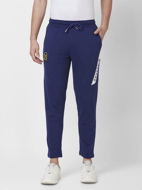 giordano blue slim fit jogger pants