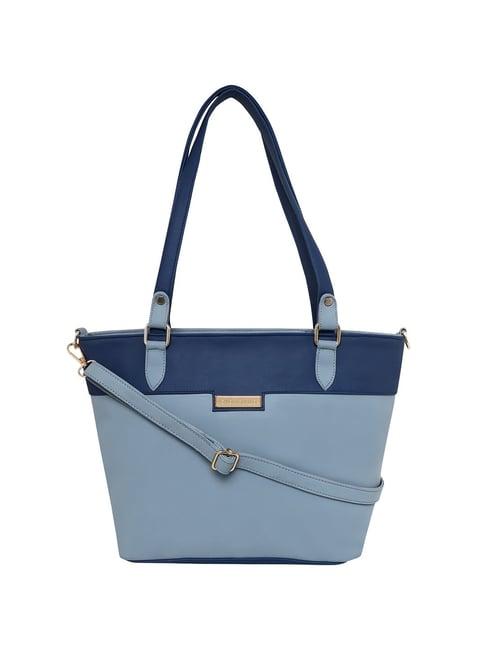 giordano blue solid medium shoulder handbag