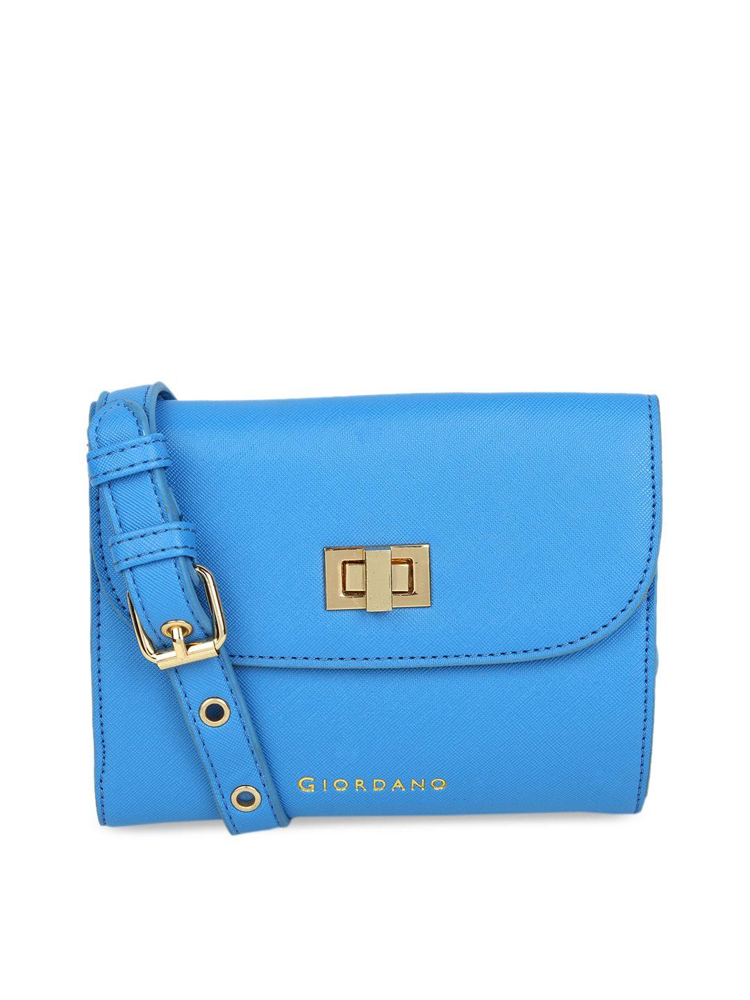 giordano blue solid purse clutches