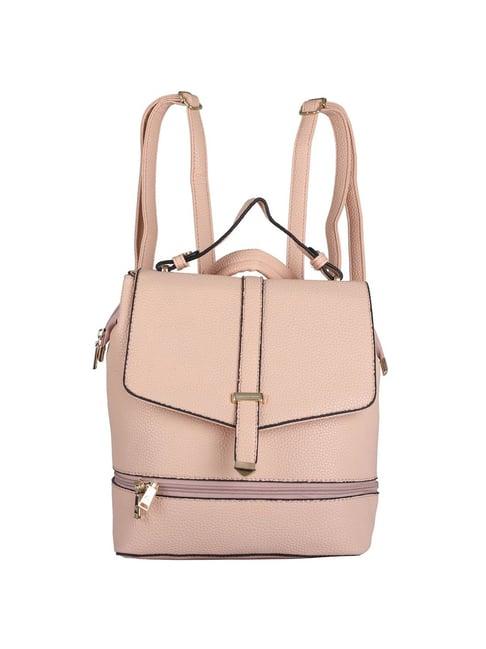 giordano blush pink solid convertible backpack