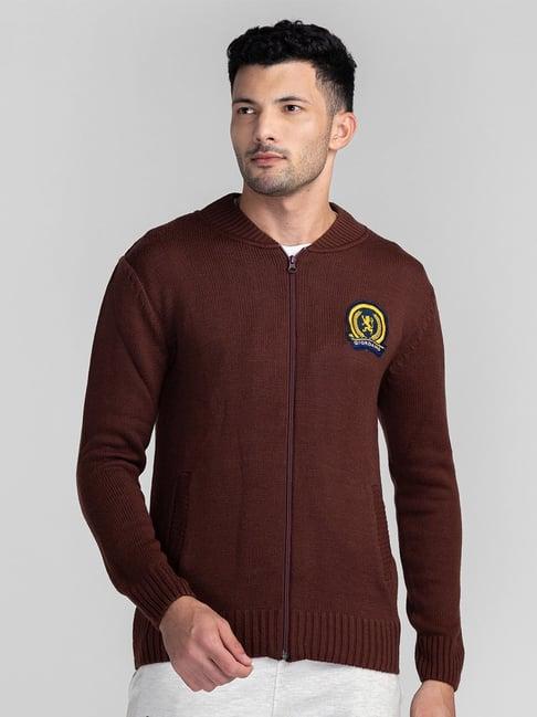 giordano brown regular fit sweater