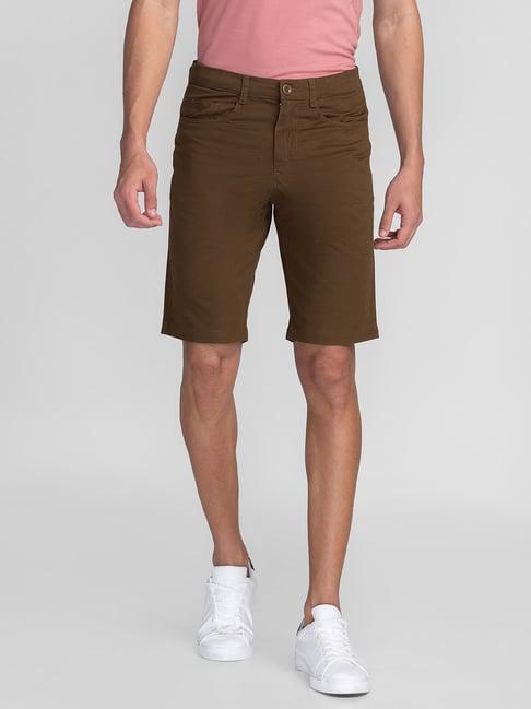 giordano brown slim fit chino shorts