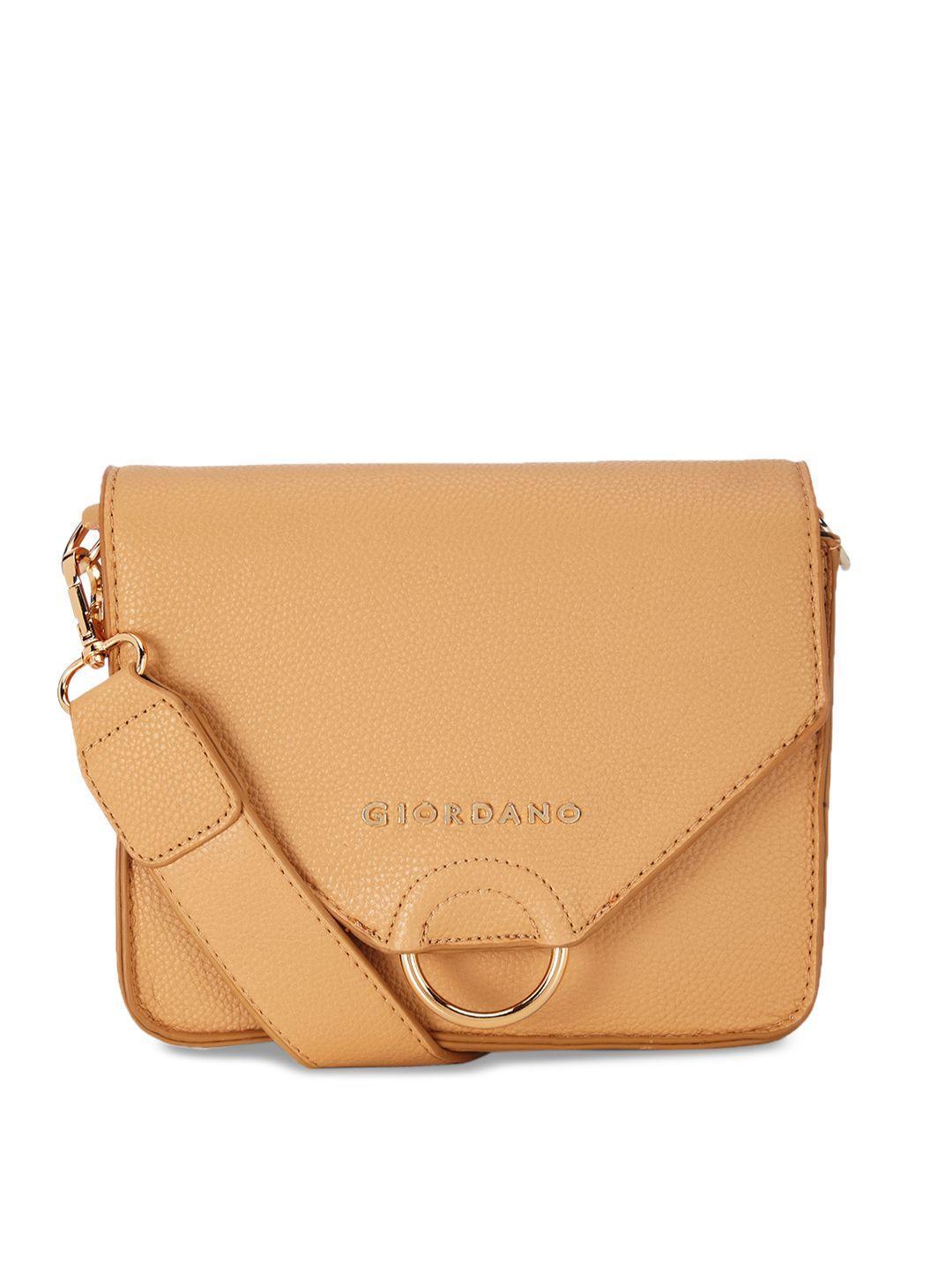 giordano brown solid sling bag