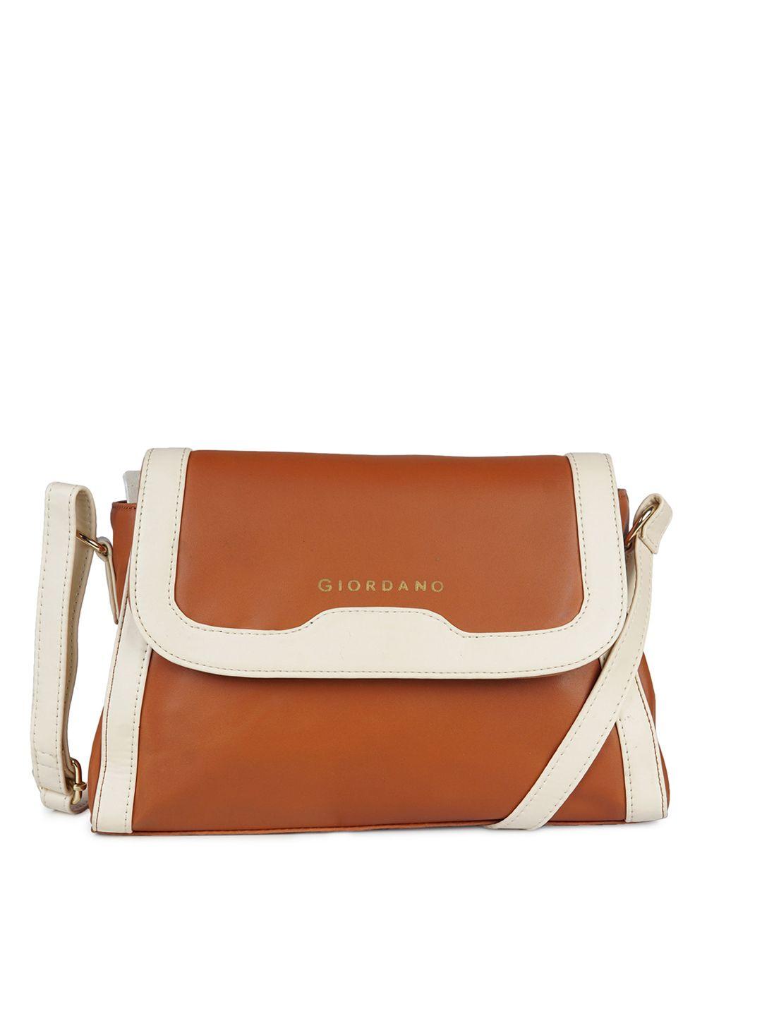 giordano colourblocked pu structured sling bag