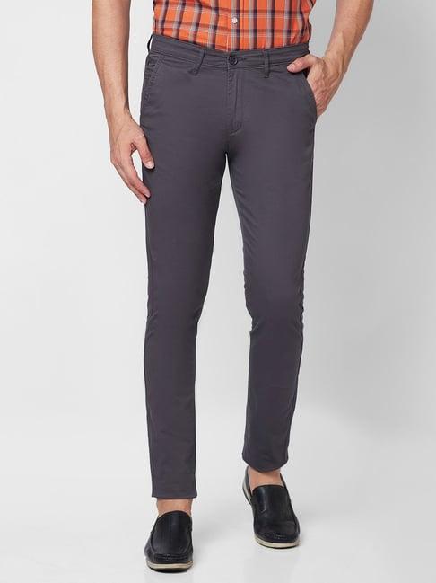 giordano dark grey slim fit chinos