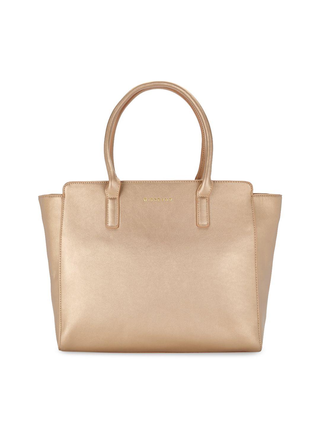 giordano gold-toned solid handheld bag