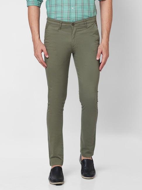 giordano green slim fit chinos