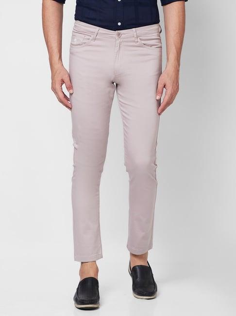 giordano grey regular fit chinos