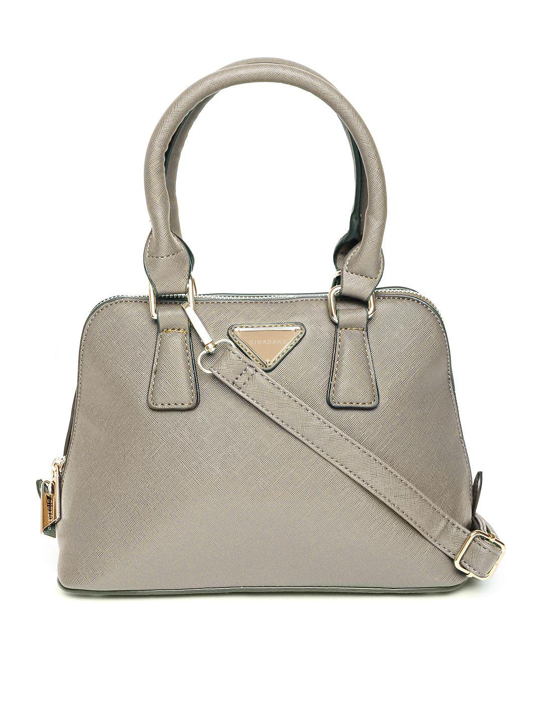 giordano grey solid handheld bag