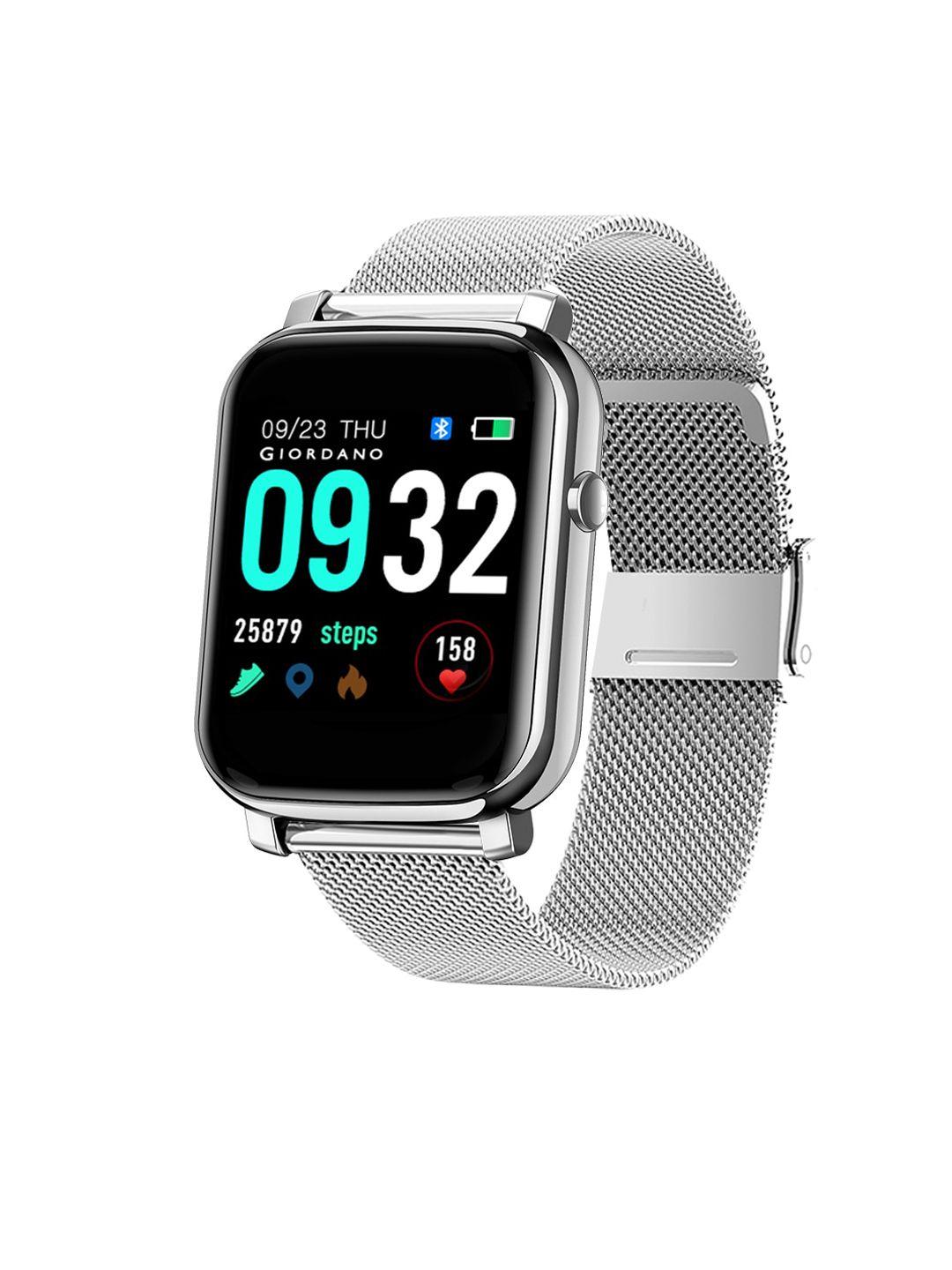 giordano grey solid smartwatch