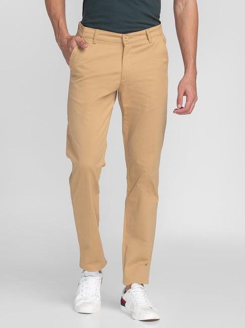 giordano khaki slim fit chinos