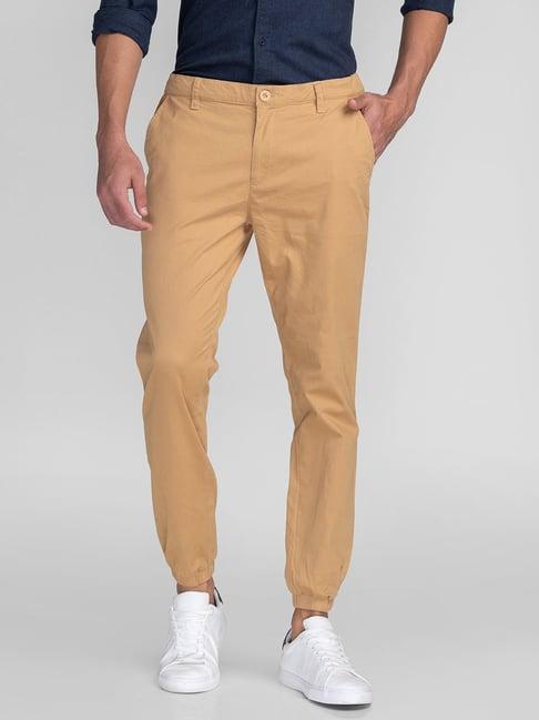 giordano khaki slim fit jogger pants