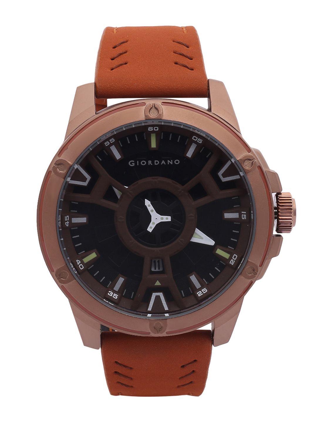 giordano men black analogue watch c1161-04