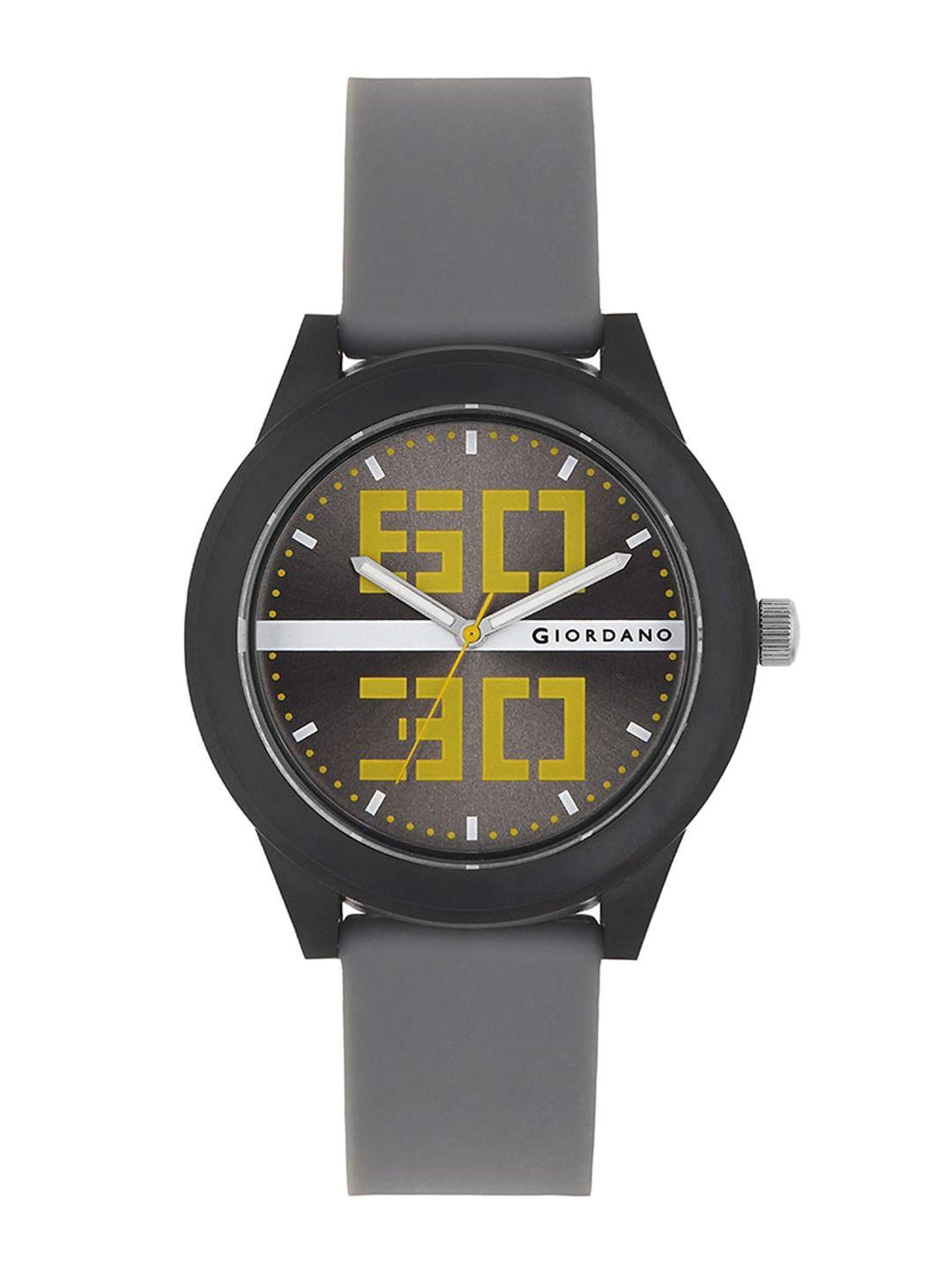 giordano men black analogue watch gd4050-01
