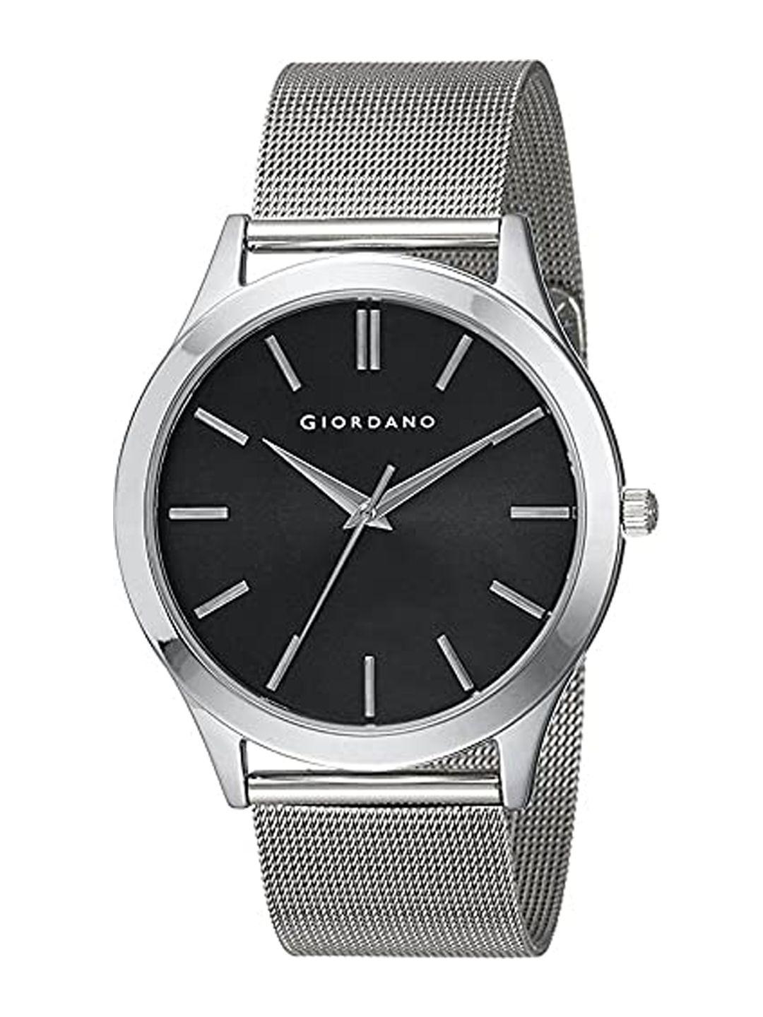 giordano men bracelet style straps analogue watch a1051-11