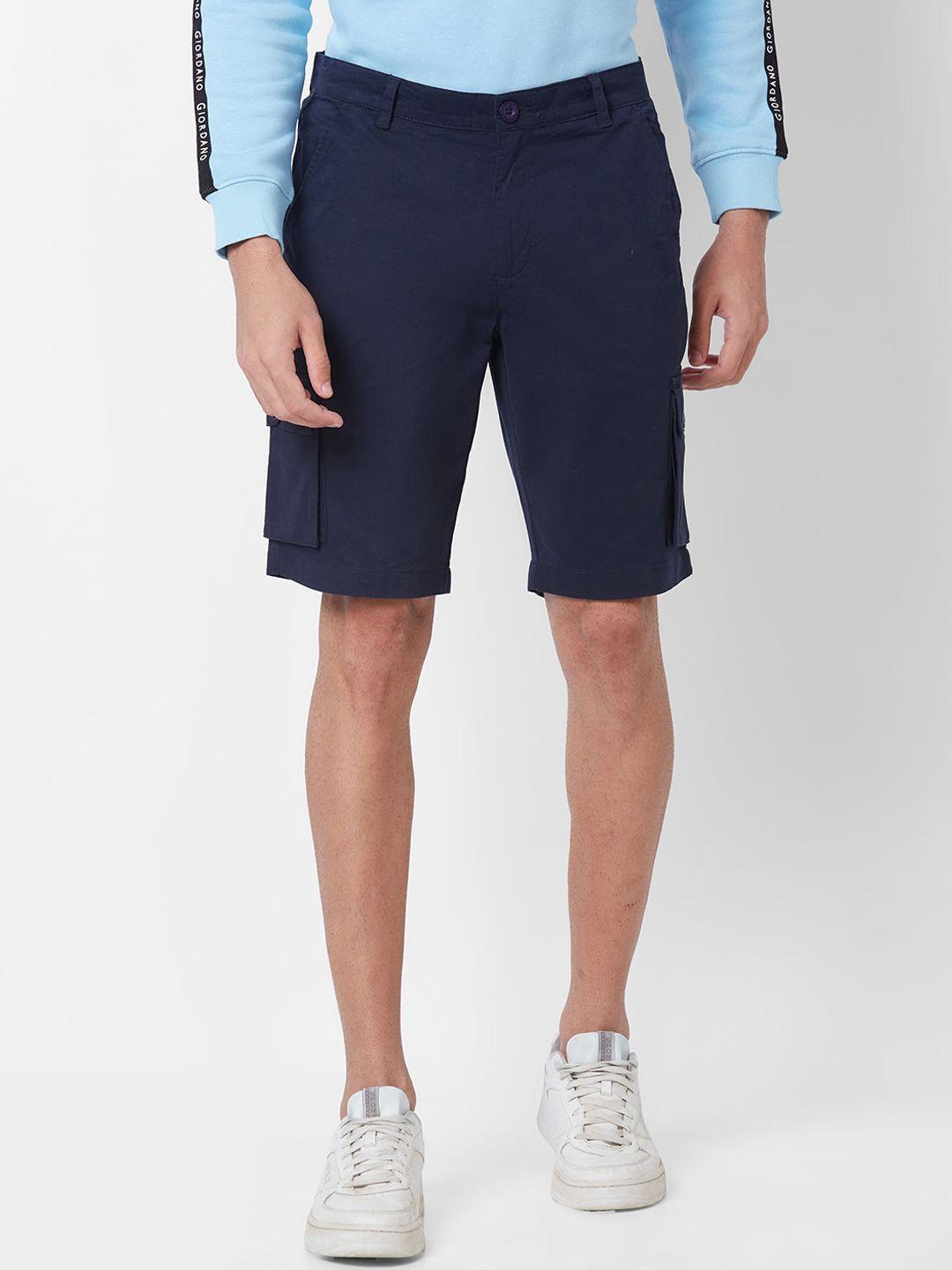 giordano men mid-rise cargo shorts