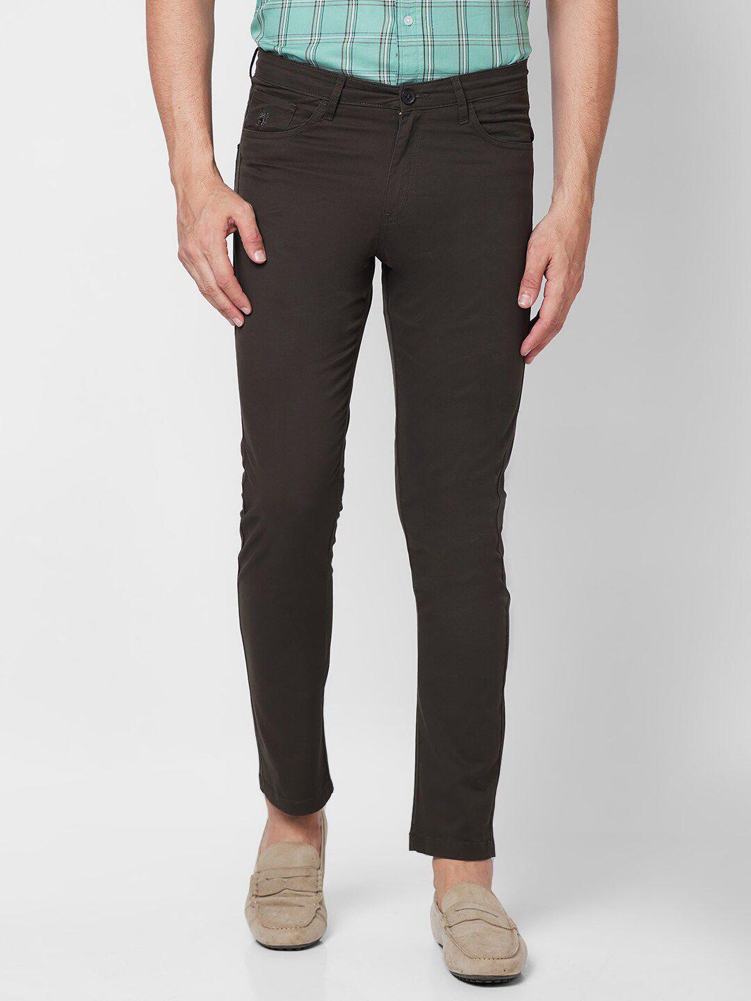 giordano men mid-rise chinos trousers