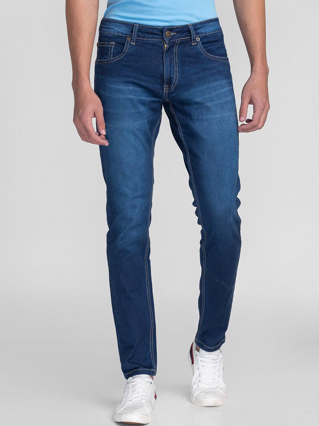 giordano men slim fit light fade stretchable jeans