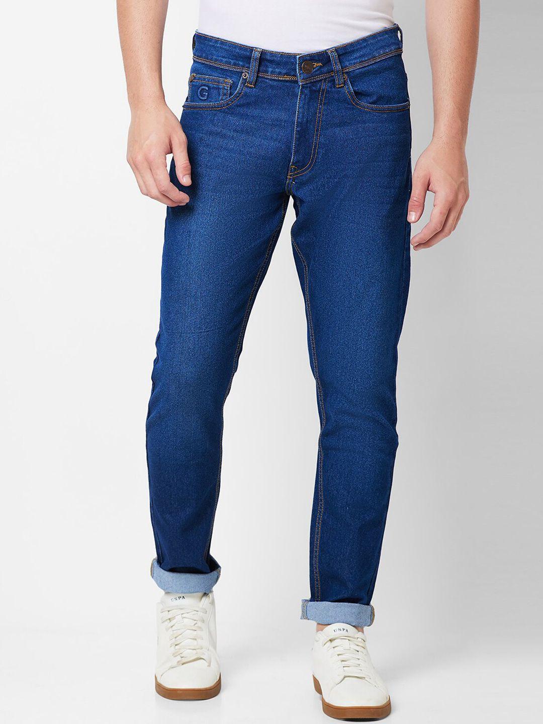 giordano men slim fit light fade stretchable jeans