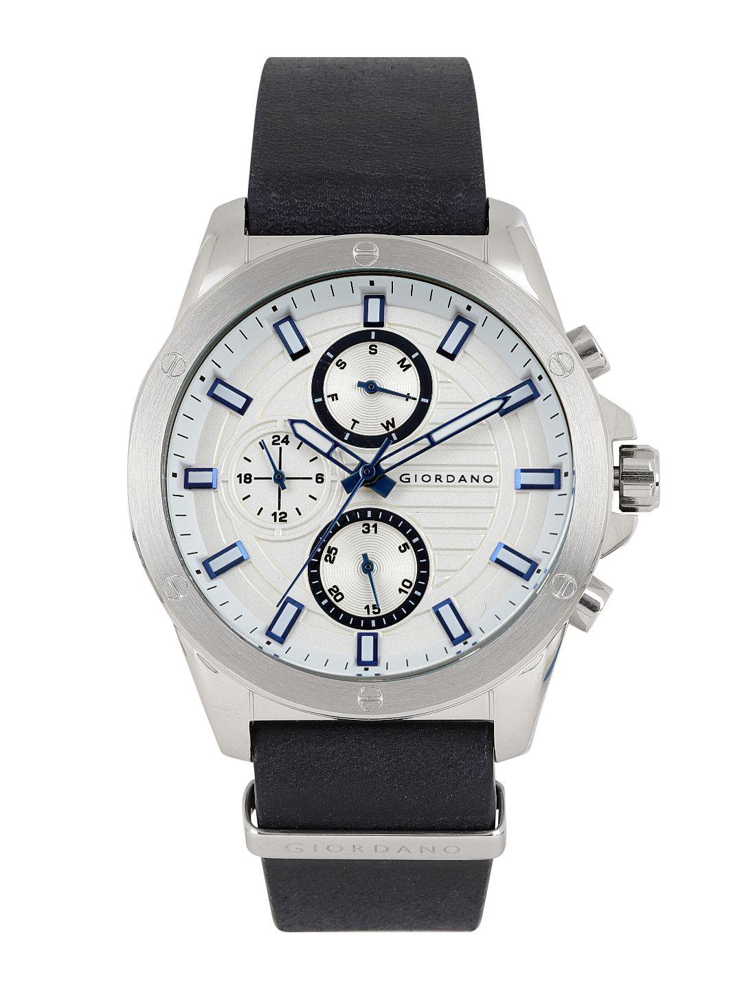 giordano men white analogue watch 1885-03