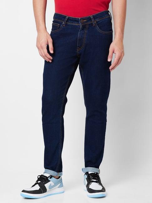 giordano mid blue slim fit jeans