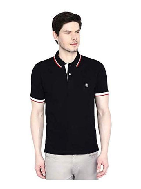 giordano navy cotton comfort fit polo t-shirt