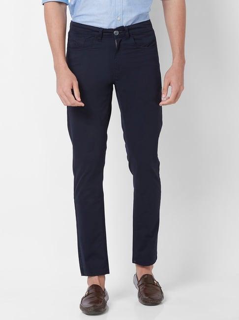 giordano navy slim fit chinos