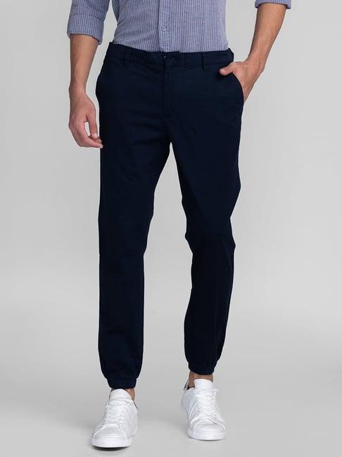 giordano navy slim fit jogger pants