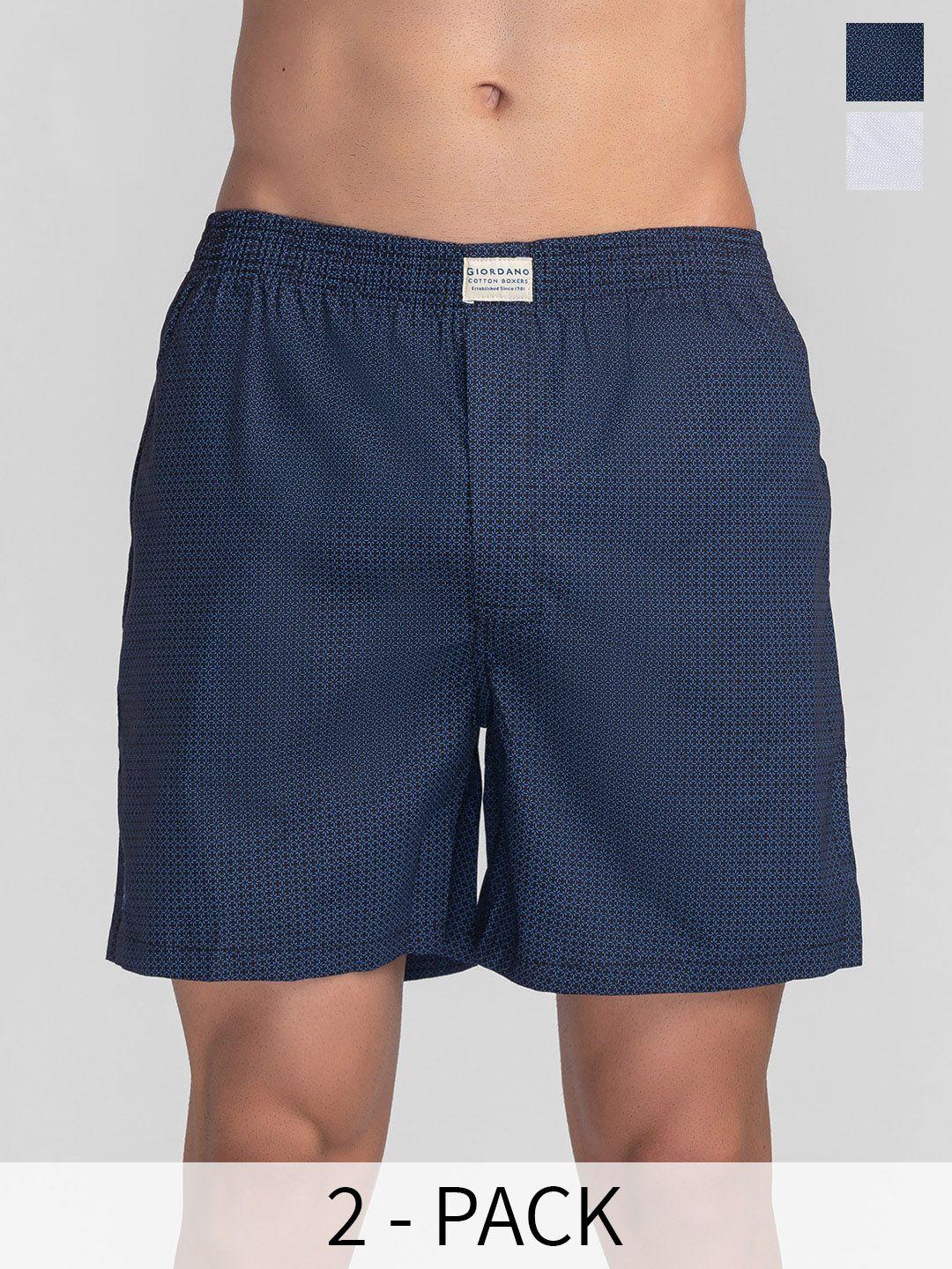 giordano pack of 2 printed pure cotton boxers gmbox345679