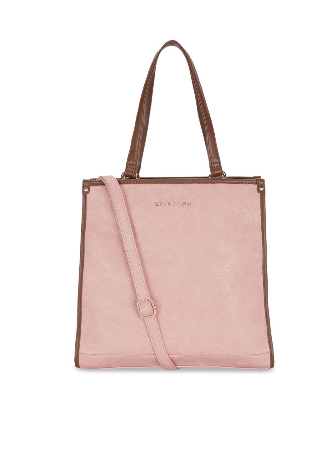giordano pink solid handheld bag