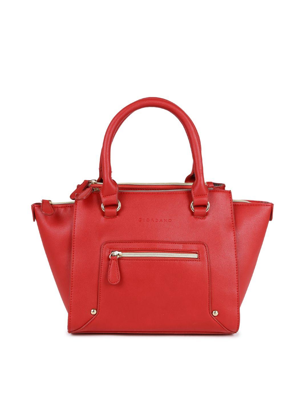 giordano red solid handheld bag