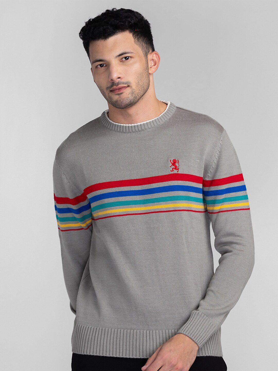 giordano striped acrylic pullover sweater