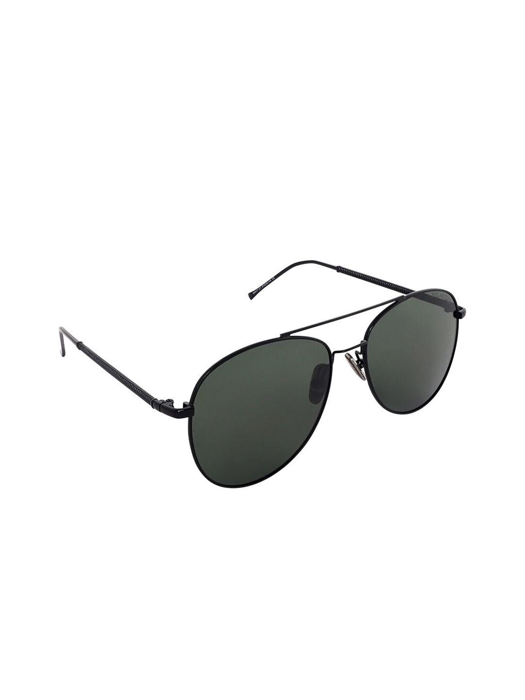 giordano unisex green lens & black aviator sunglasses ga6017c01