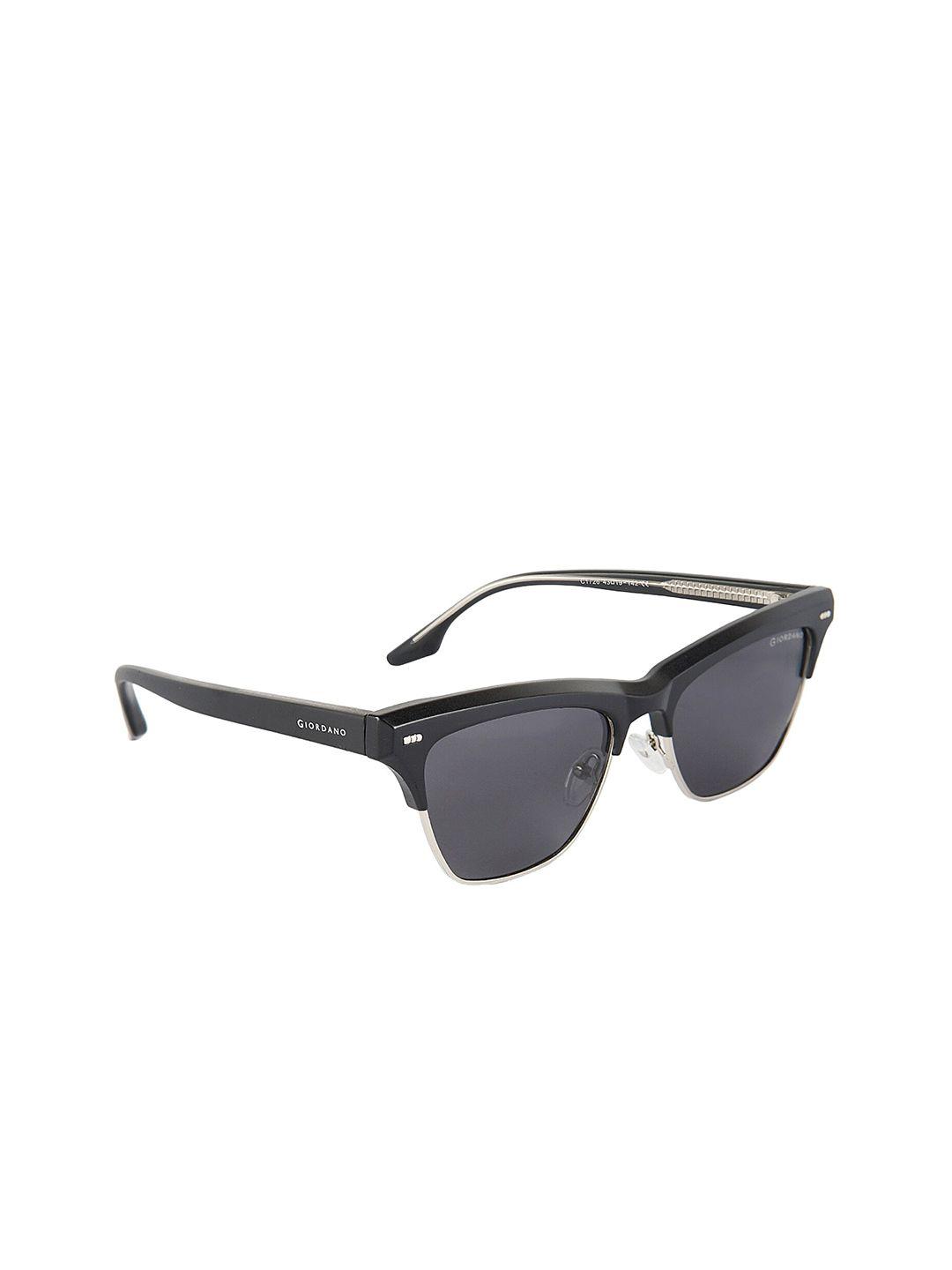 giordano women grey lens & black other sunglasses with polarised lens