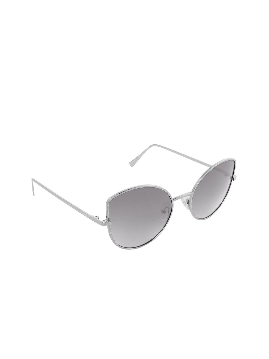 giordano women mirrored lens & silver-toned cateye sunglasses ga9017c03