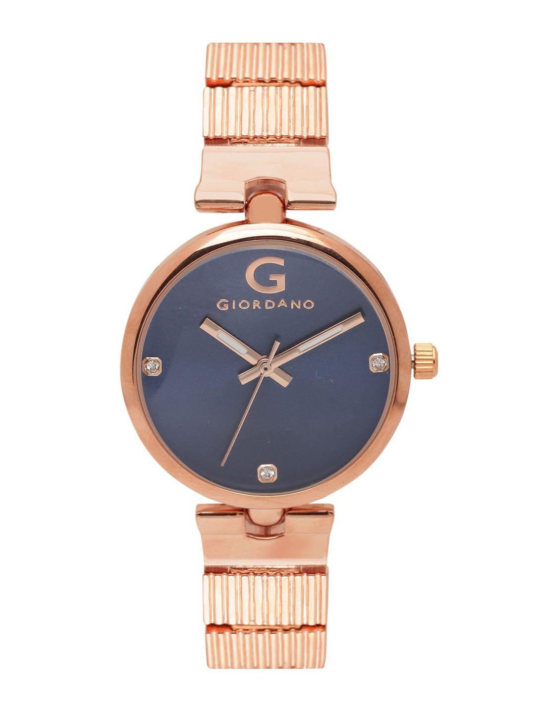 giordano women navy analogue watch a2058-55