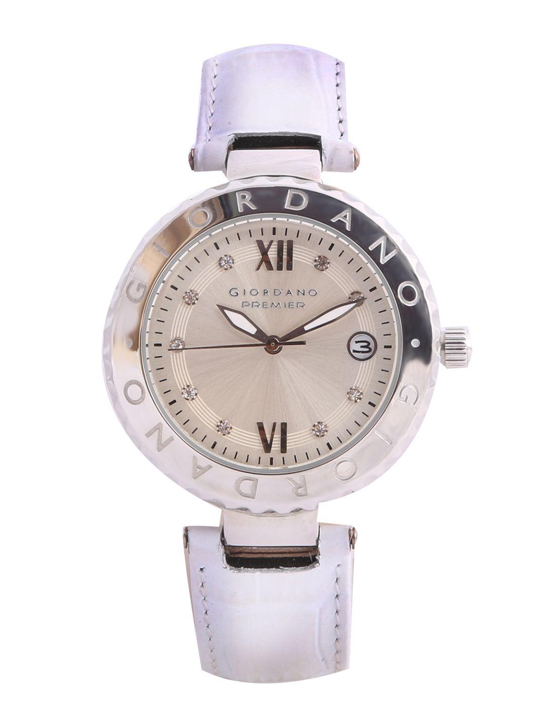 giordano women off-white analogue watch p274-01x