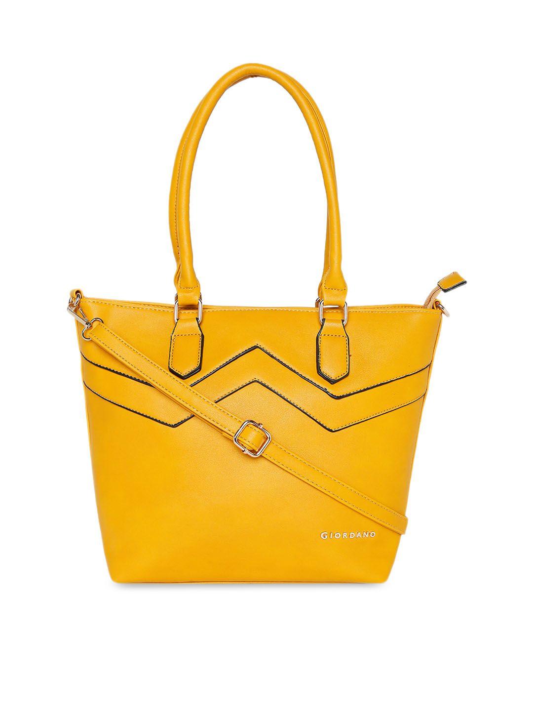 giordano yellow solid shoulder bag