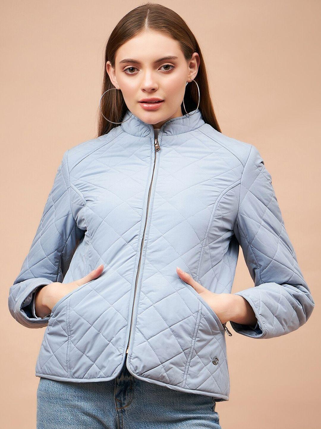 gipsy mock collar quilted jacket