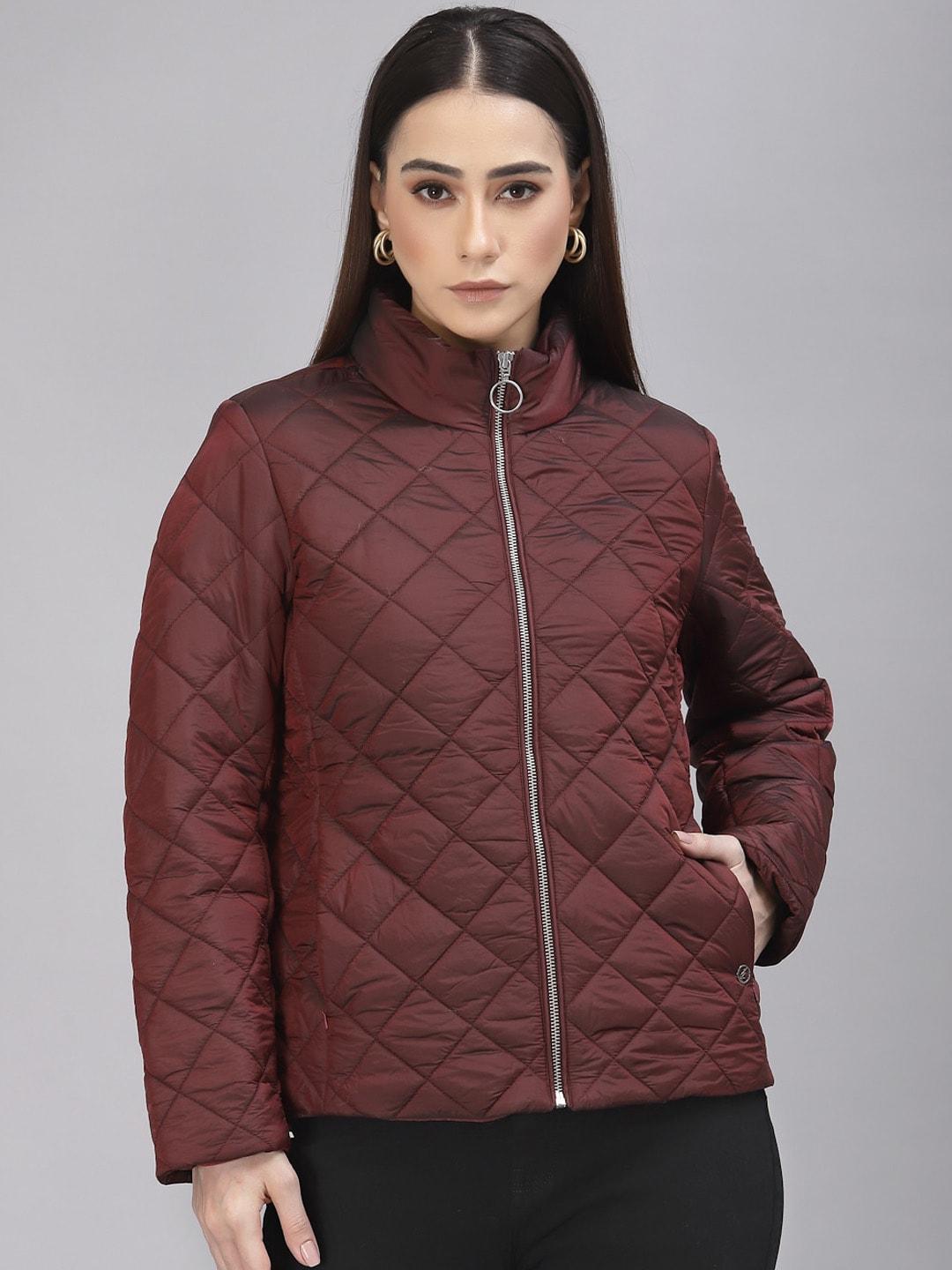 gipsy mock collar lightweight quilted jacket