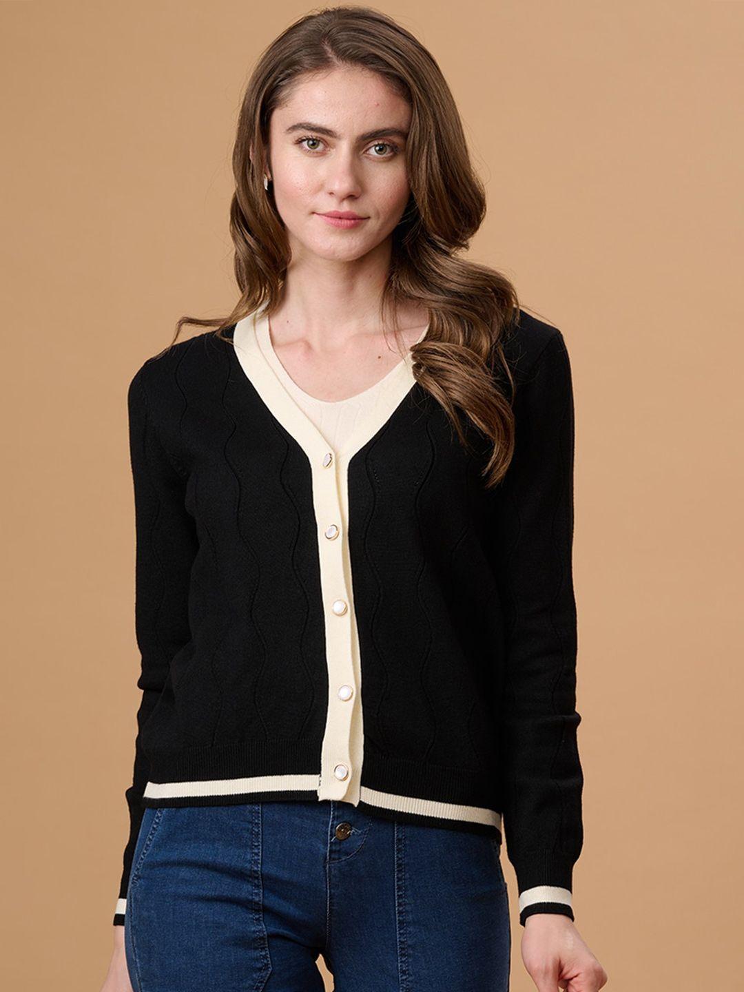 gipsy v-neck acrylic cardigan sweater