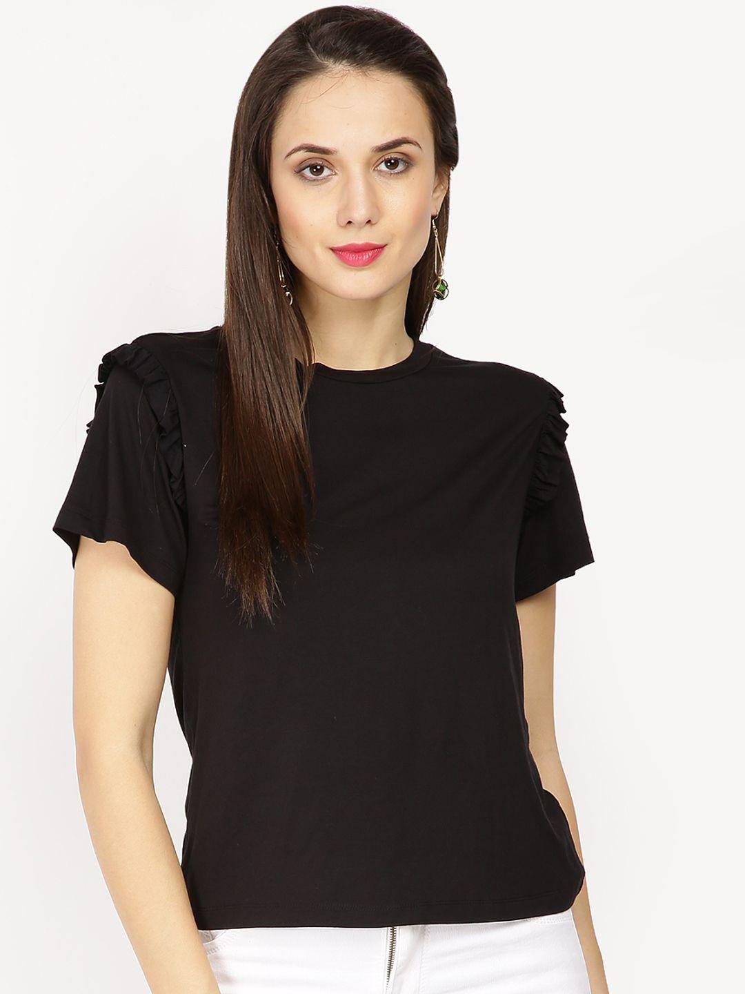 gipsy women black solid top