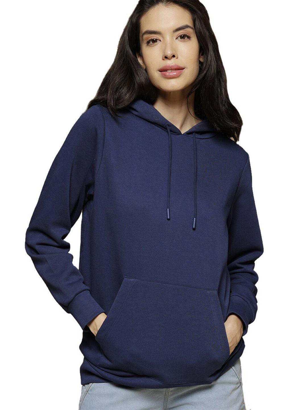 gipsy women blue hooded sweatshirt