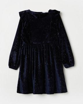 girl embellished a-line dress